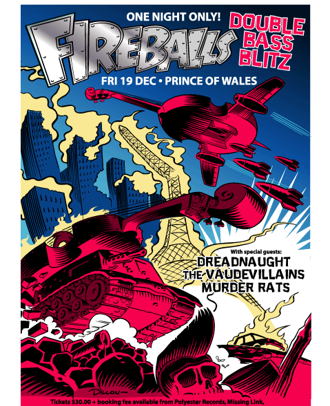 Fireballs Double Bass Blitz poster