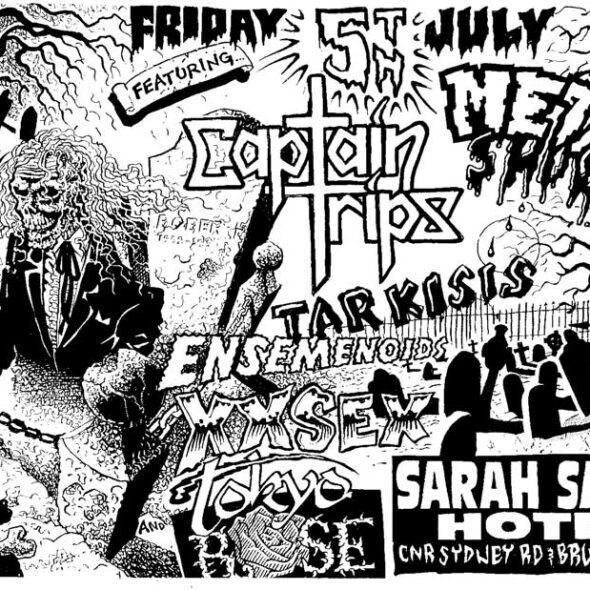 Sarah Sands Hotel gig poster 1998